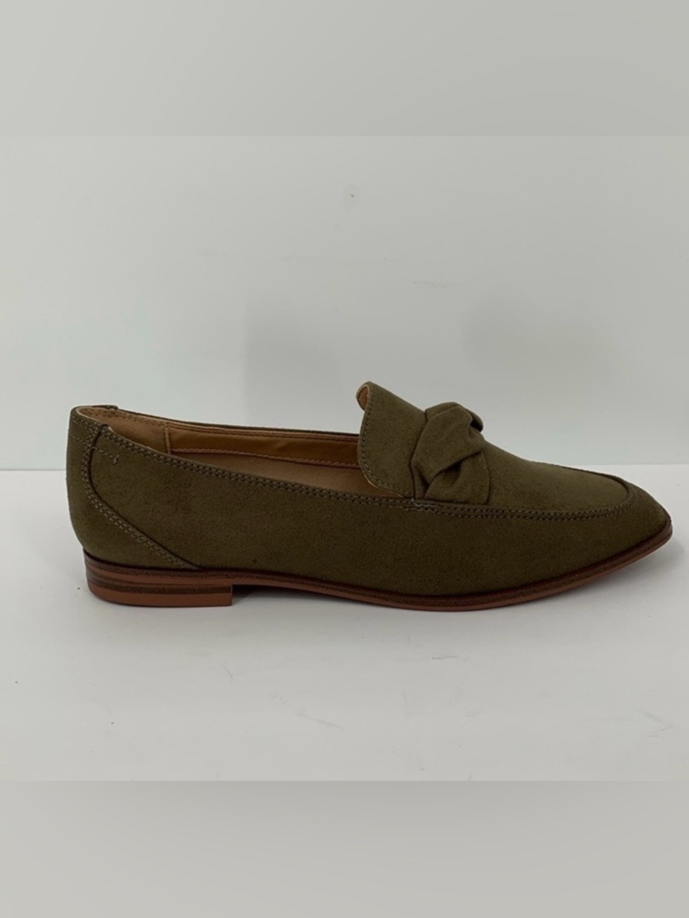 Market & Spruce Abrina loafer shoe flat olive green twist braid slip-on new 8